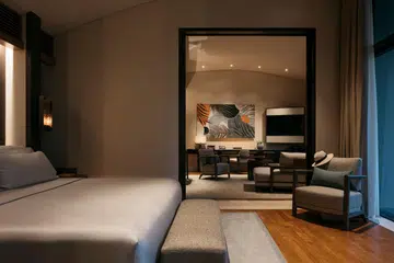 Capella Singapore - One bedroom villa bedroom.