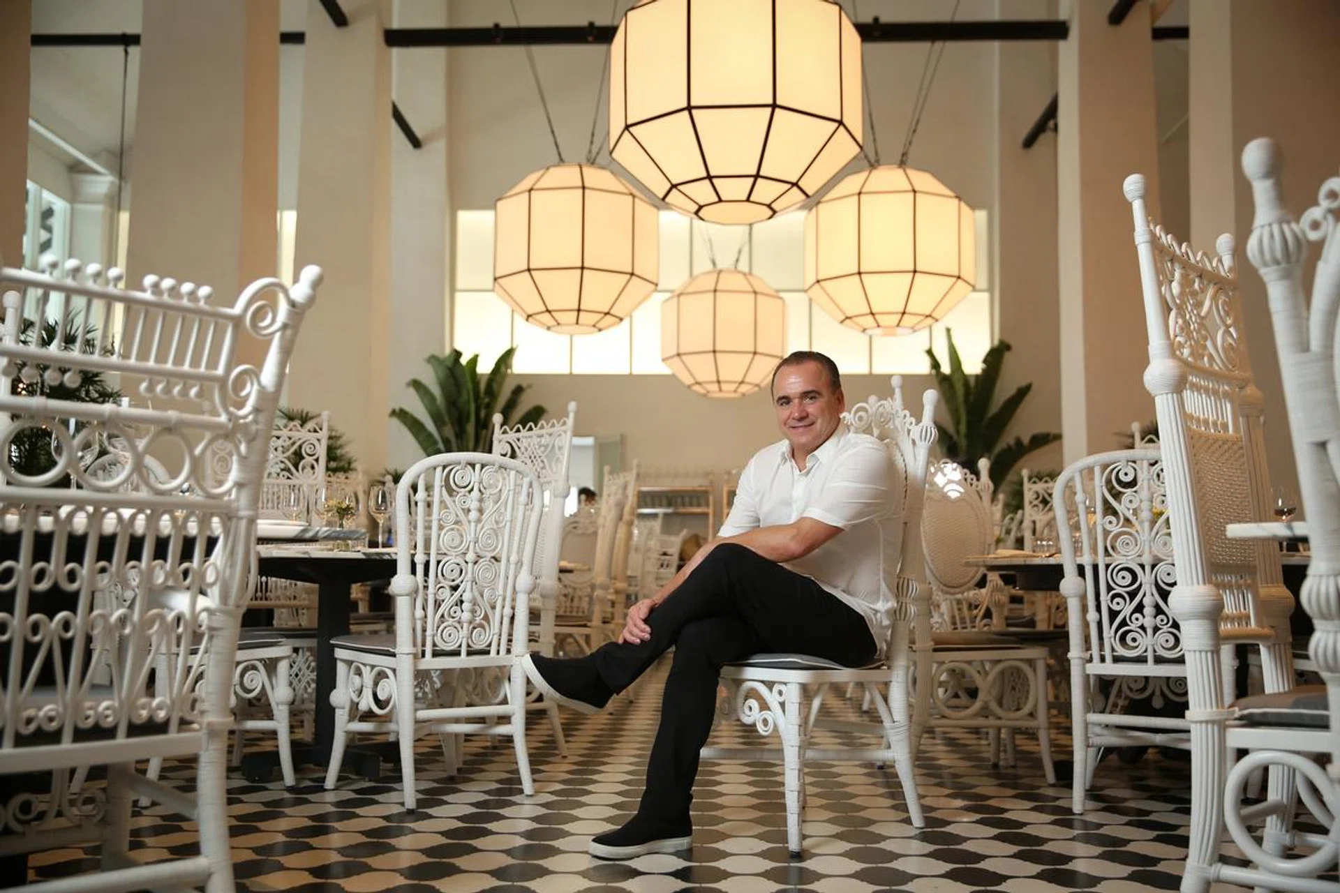 New York-based celebrity chef Jean-Georges Vongerichten at his restaurant, The Dempsey Cookhouse and Bar, in Dempsey Hill.