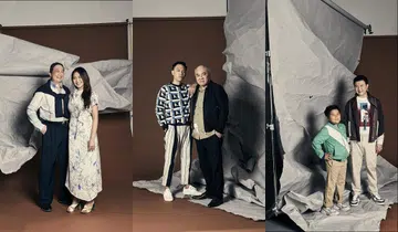 Anna Vanessa Haotanto and father, Jon Chua with father, Lester Tay with son.