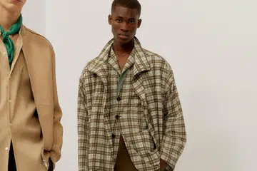 Backstage at the Hermes show