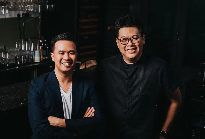 Victor Loy (on right) with Meadesmoore owner Stanley Seow. Photo: Meadesmoore