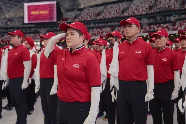 companies marching at National Day Parade