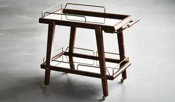 Roman and Williams Guild Bachelor Bar Cart