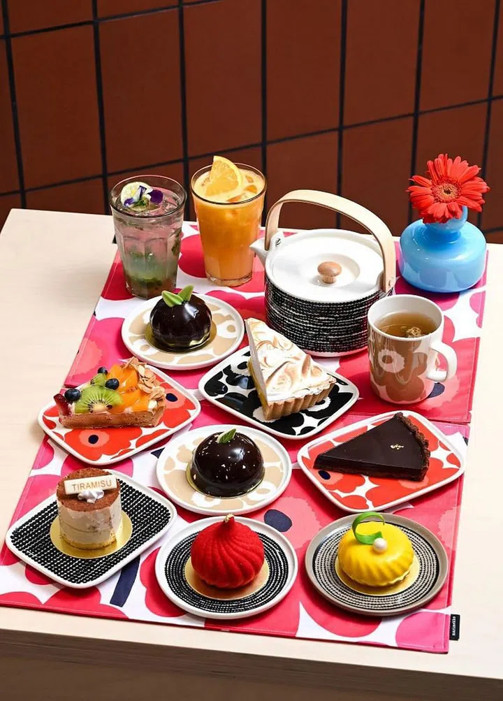Sweet treats at the cafe at Marimekko Singapore. (Photo: Marimekko)