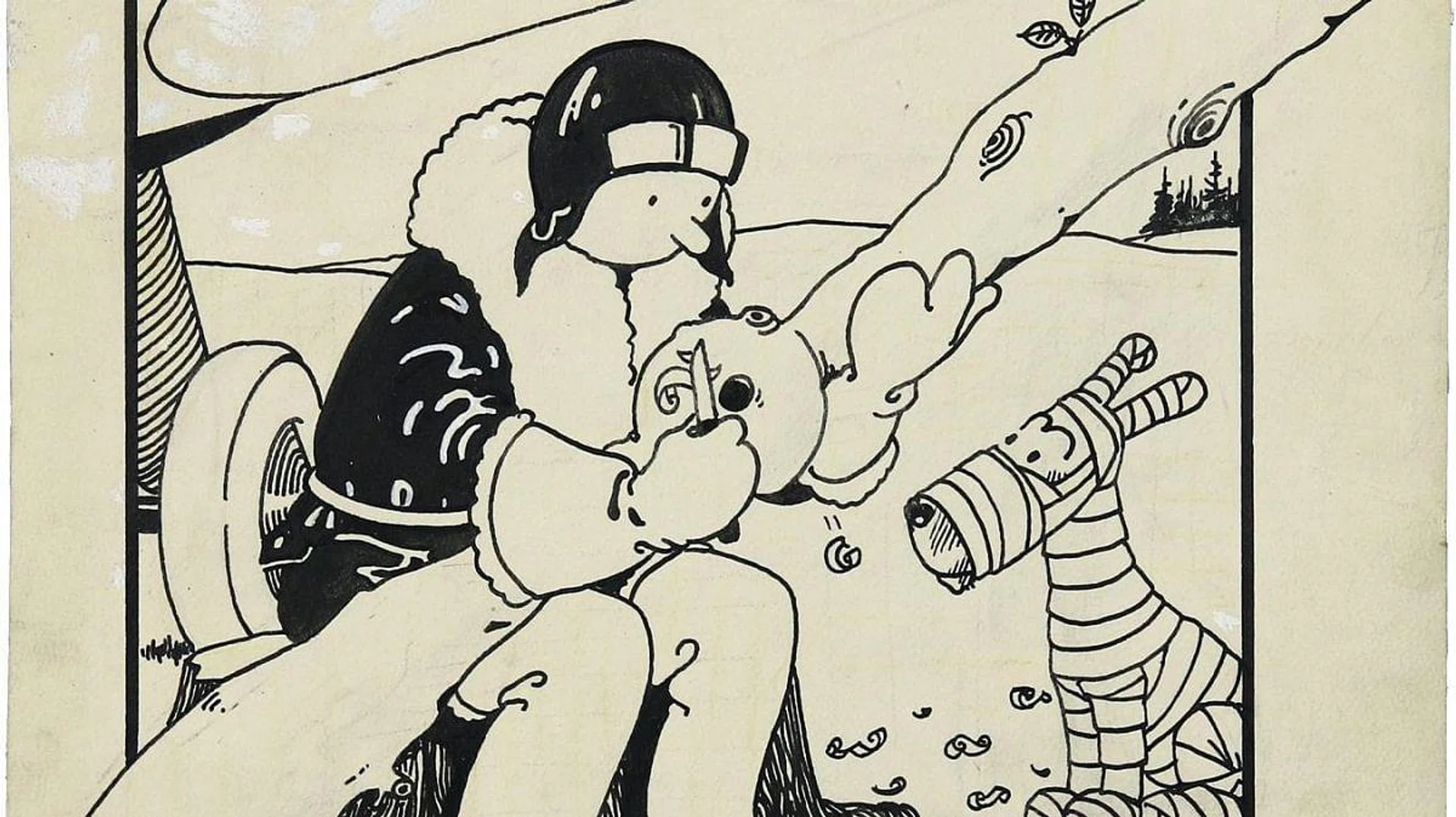Tintin illustration by Herge. Image: AFP