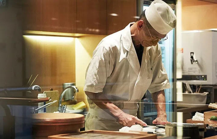 Chef Tokio Endo is the fourth-generation chef at his family restaurant, Ginza Yoshino Sushi.