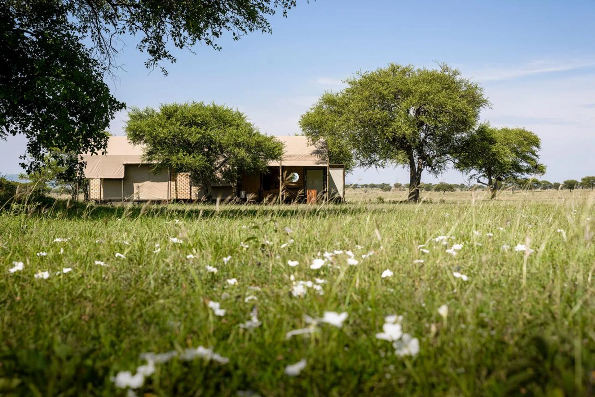 The Singita Sabora Tented Camp.