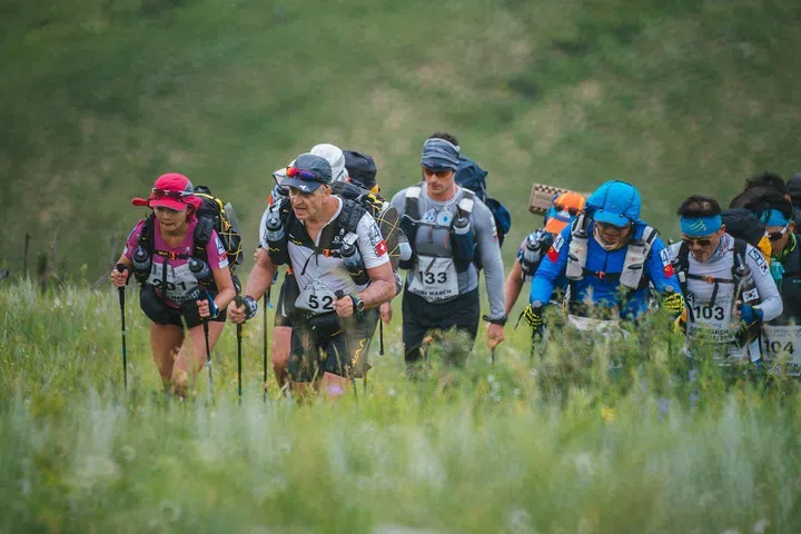 Esseiva at the Gobi March in 2018.