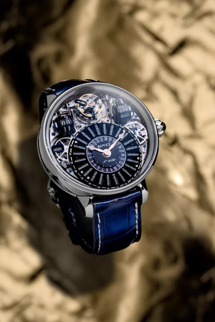 The Bovet Recital 28 Prowess 1 is the world’s first watch to account for daylight saving time in a world time watch. (Photo: Bovet)