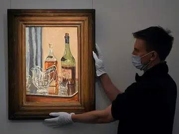 winston Churchill whiskey painting