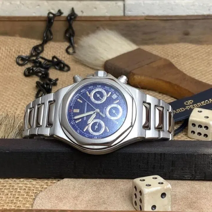 The Girard-Perregaux Laureato Olimpico 8017 was the first-ever Laureato chronograph (Photo: Marc Naidu)