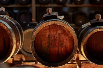 Barrels containing balsamic vinegar from Il Borgo