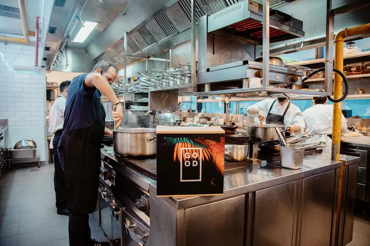 The Good Meat cultured chicken in the 1880 Singapore kitchen.