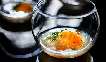 Min Jiang Dempsey Goldfish prawn dumpling