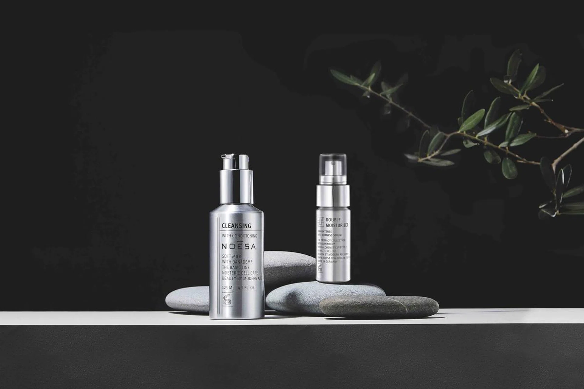 Noesa cleanser and double moisturiser.