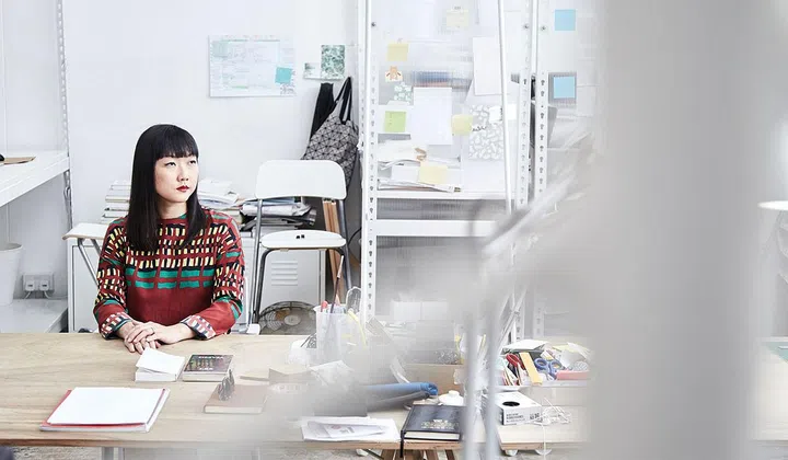 SET A COURSE FOR THE STARS Lee’s childhood ambitions encompass both art and science disciplines.