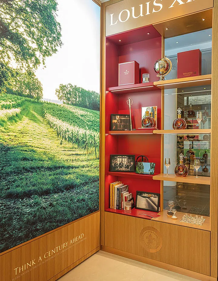 The Louis XIII shop-in-shop concept.