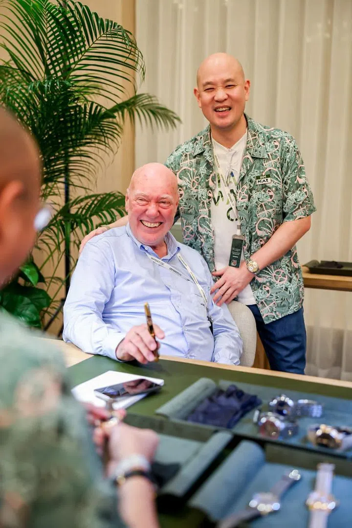 Master watchmaker Jean-Claude Biver with Michael Tay, group managing director of The Hour Glass (Photo: The Hour Glass)