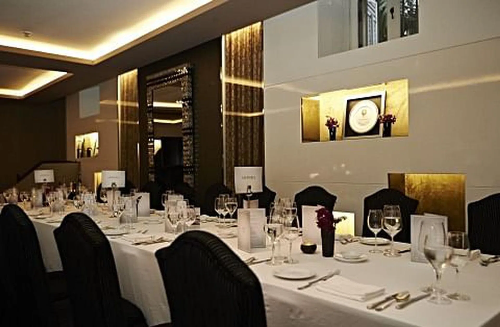 Dinner setup & prepared by the good people of Senso Ristorante