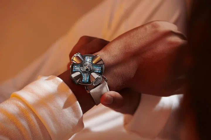 MB&F HM11 Architect worn on the wrist. (Photo: MB&F)