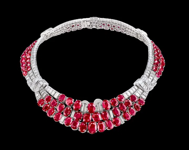 A Van Cleef & Arpels ruby necklace circa 1936. (Photo: Van Cleef & Arpels)