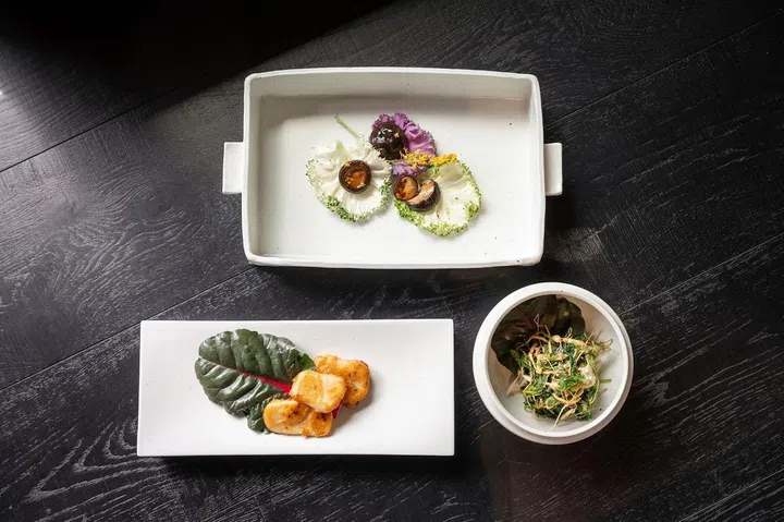 Temple cuisine presented by Jeong Kwan. (Photo: Ministry of Agriculture, Food and Rural Affairs, Korea)