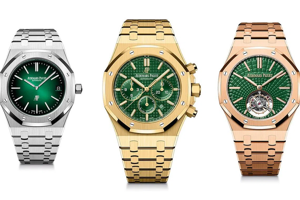 The latest Audemars Piguet Royal Oak models go green for 2021