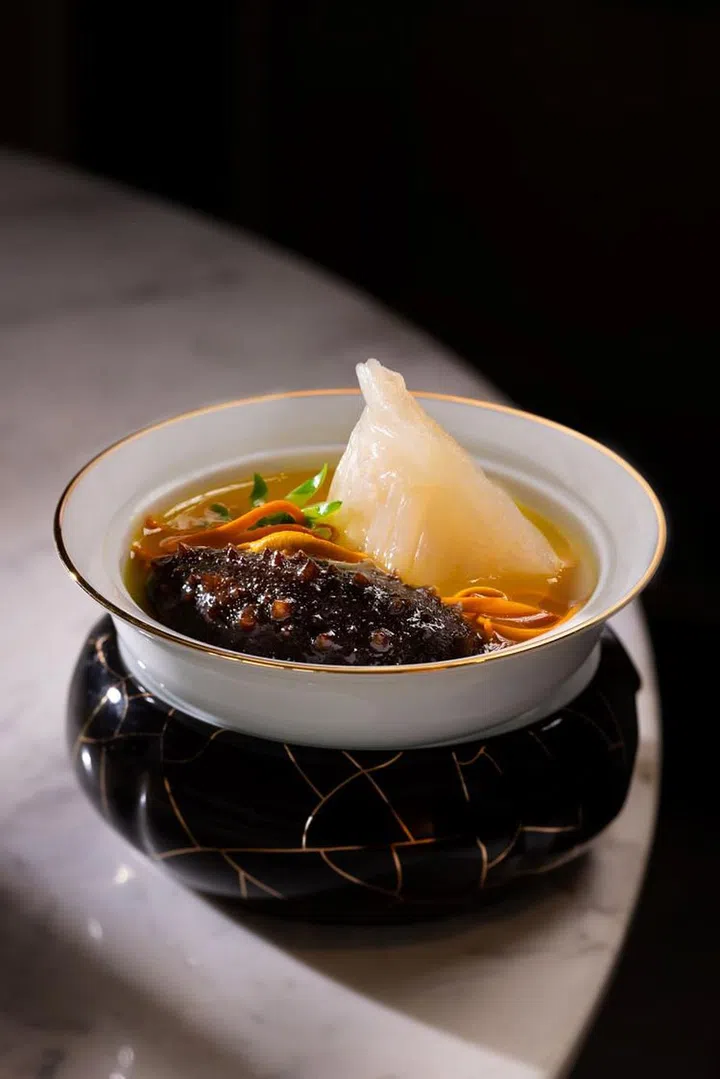 Braised fish maw with fungus in chicken broth. (Photo: The Regent Hong Kong)