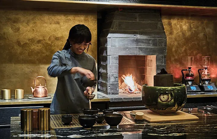 Two-Michelin-starred Alchemist in Copenhagen has a dedicated tea counter.