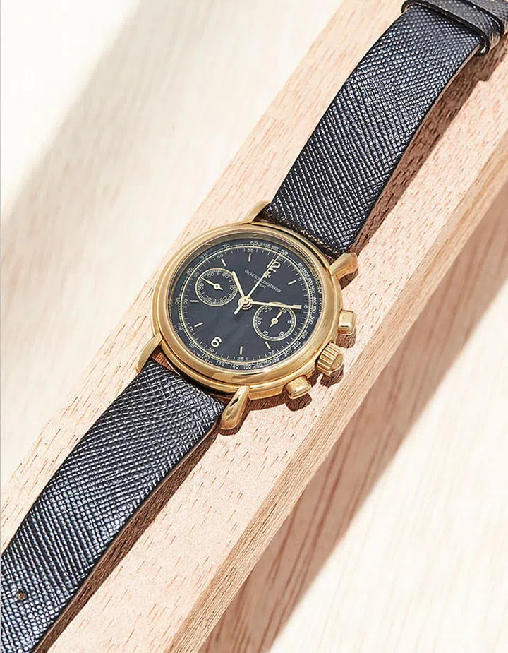 “REFINED” Vacheron Constantin Les Historiques Chronograph 47101 in yellow gold
