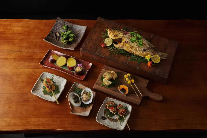 The food. Photo: Akanoya Robatayaki