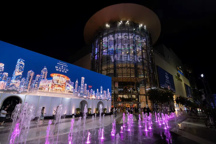 The facade of Siam Paragon signalled the importance of Bangkok Watch Week to Thailand’s luxury retail and tourism