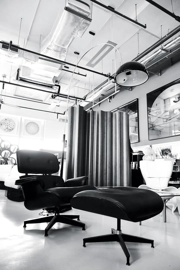 The first piece in Tay’s collection is this iconic design. “When I was in London studying, I saw the Eames chair at an old couple’s house and I wanted one for myself,” he says. “I like that it’s made of wood and leather, two materials that age, unlike plastic and metal. This is a chair that will evolve over time.”