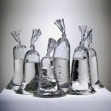 dylan-martinez-water-bags-glass-sculpture