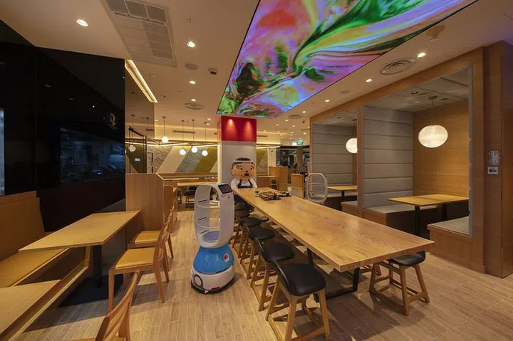 Inside the Singapore branch of Tenya.