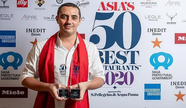 Chef-owner Julien Royer of Odette, which is No. 1 again this year on the Asia's 50 Best Restaurants list.