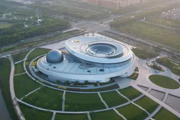 An aerial photo of Shanghai Astronomy Museum. Photo: Arch Exist