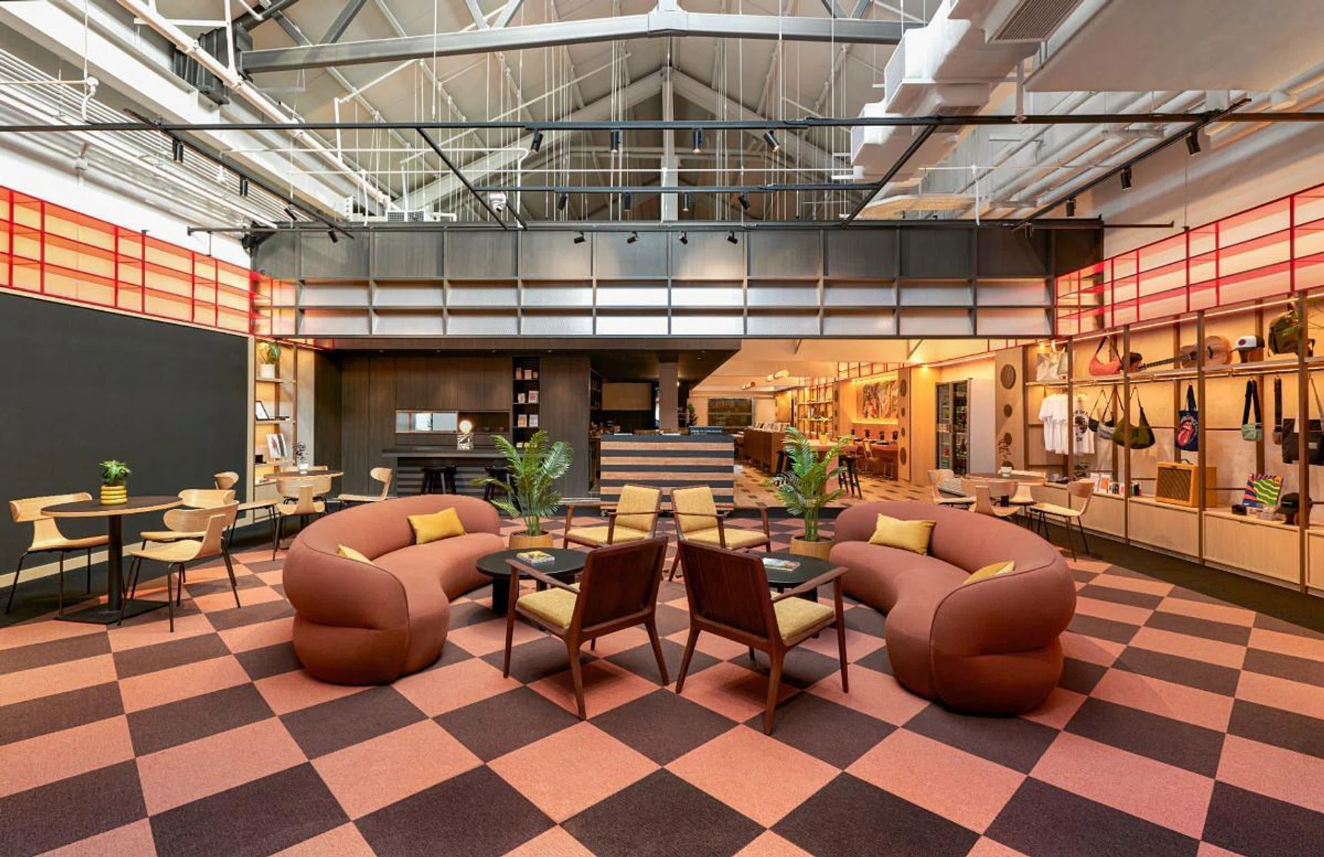 The central skylit “arena” in Swee Lee Clarke Quay makes for a relaxing lounge space when not playing host to live performances. (Photo: Caldecott Music Group)