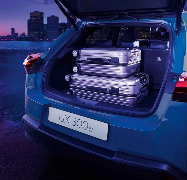 The Lexus UX300e has ample boot space.