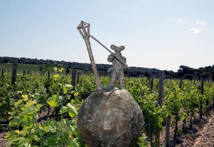 Sculpture by Jean-Marc de Pas of the lamplighter character in The Little Prince written by Antoine de Saint Exupéry. (Photo: Harald Gottschalk)