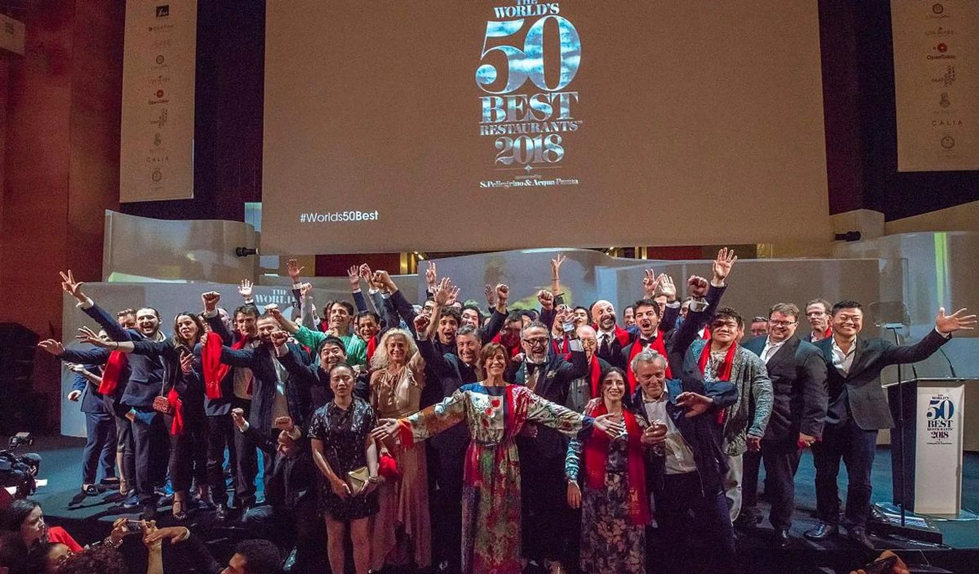 Awardees of the World's 50 Best Restaurants in 2018