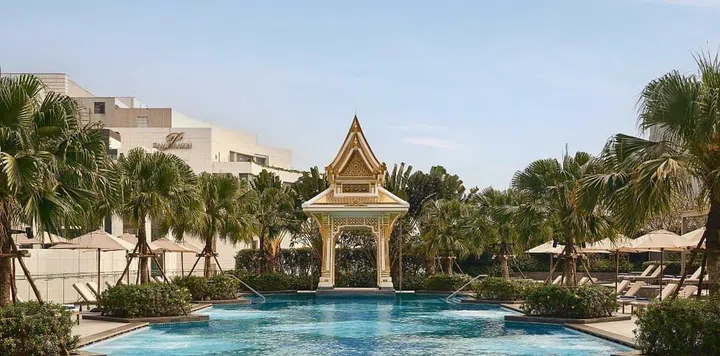 Chatrium Grand Bangkok’s 40-metre pool. (Photo: Chatrium Grand Bangkok)