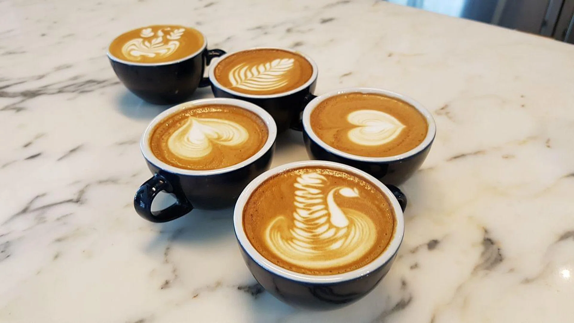 Aside from being real lookers, the espressos from Common Man Coffee Roasters are rich, fragrant and of appropriate strength. Not pictured here: their Nitro Brew, which will buzz even the most seasoned coffee lovers. Light drinkers beware!