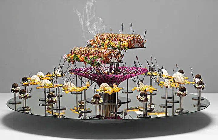 Matthew Leong’s platter for the Bocuse d’Or Final 2021.