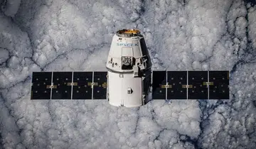 Space X Dragon in Orbit