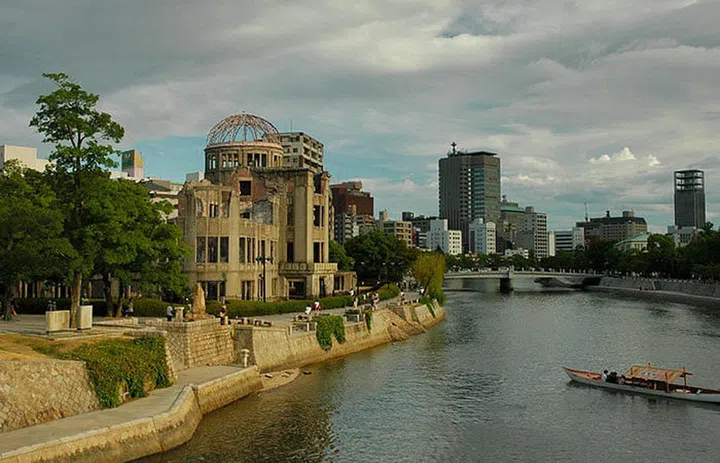 A-Bomb Dome at the Peace Memorial Park.