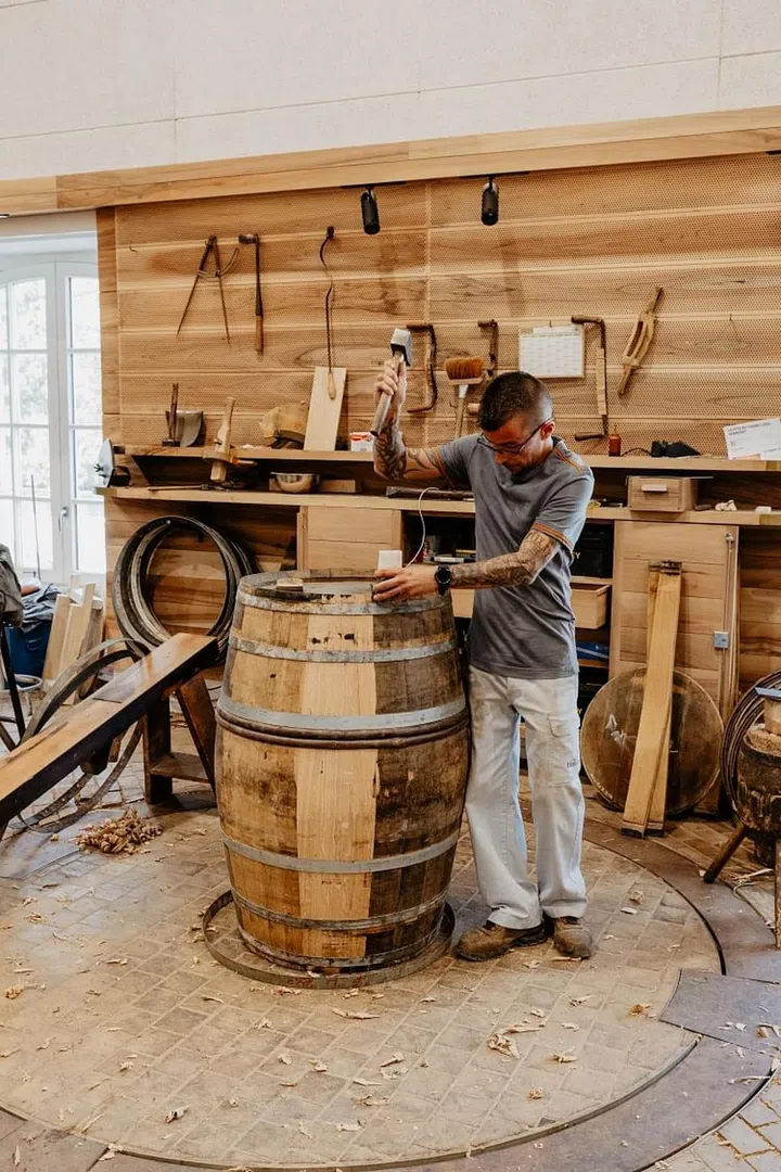 Barrels are produced and repaired at the L’Atelier de Tonnellerie cooperage. (Photo: Hennessy)