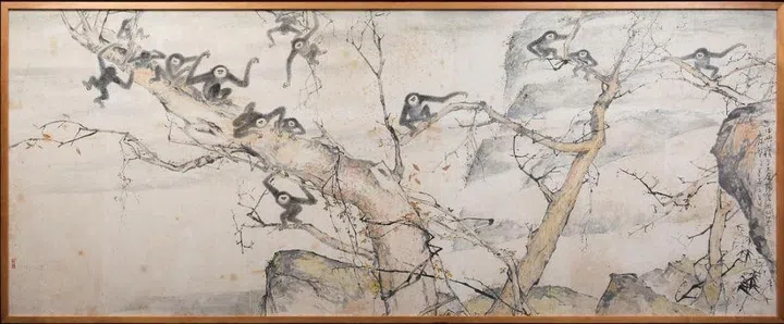 Gibbons by Chen Wen Hsi. (Photo: Bank of America and National Gallery Singapore) 