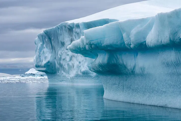 ‘I call this On Thin Ice. I took it while perched on a speedboat during the expedition. The beauty of these icebergs, its deep blue colour, the detail in its ice formation and texture were mesmerising for me. But beyond that I feel like it encapsulates the tension men have with nature and how we are on thin ice with climate change. We are all interrelated.’