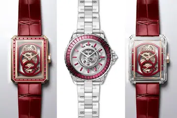 Chanel Haute Horlogerie red J12 Boy.Friend watches